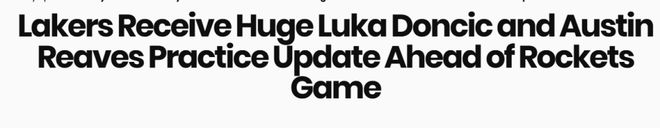 东契奇回归训练 湖人系列赛先拔头筹